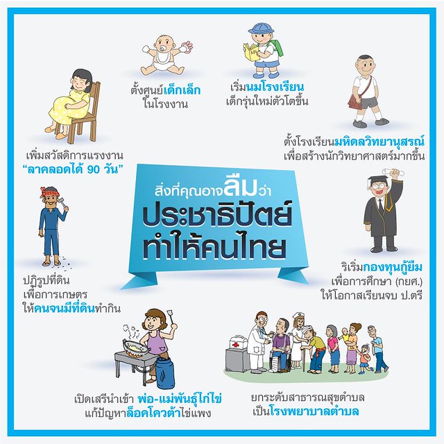 เพจ 'พรรคประชาธิปัตย์' โพสต์โชว์ผลงานที่เคยทำให้คนไทย