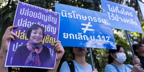 แอมเนสตี้-ภาคประชาชนร่วมฉลองวันเกิด 69 ปี 'อัญชัญ'