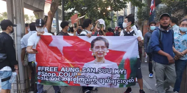 ต้านรัฐประหารพม่า