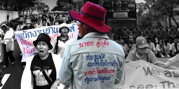 ส่องเหตุผลทำไมคนงานยานภัณฑ์ที่ถูกเลิกจ้างลอยแพตั้งแต่ พ.ย. 2567 เป็นต้นมา ถึงเรียกร้องให้รัฐบาลช่วยเหลือ โดยอนุมัติงบประมาณรายจ่ายกลาง สำรองจ่ายค่าชดเชยให้คนงานไปก่อน แทนที่จะไล่บี้นายจ้างให้จ่ายค่าชดเชย อะไรคือปัจจัยที่อยู่เบื้องหลังข้อเสนอนี้ พร้อมข้อเสนอระยะยาวตั้งกองทุนประกันความเสี่ยง เพื่อป้องกันการลอยแพลูกจ้างในอนาคต 