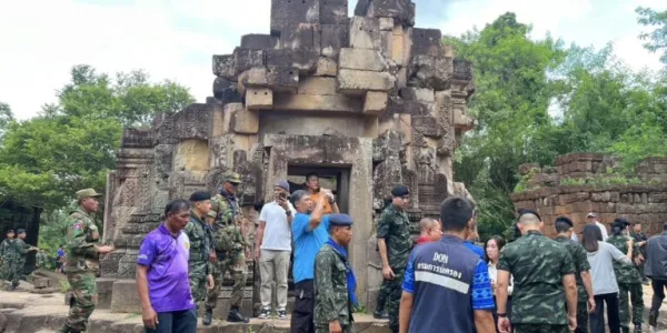 ทบ.พาสื่อทัวร์ปราสาทตาเมือนธม ปัดโต้กัมพูชากล่าวหาไทยรุกราน