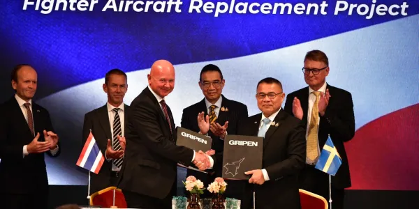 'ไทย-สวีเดน' ลงนามซื้อเครื่องบินขับไล่กริพเพน-ข้อตกลงชดเชยนำเข้ายุทโธปกรณ์