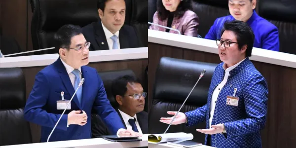 ‘จุรินทร์’ พรรคประชาธิปัตย์ และ ‘บุณย์ธิดา’ พรรคภูมิใจไทย ย้ำจุดยืนแก้ไขรัฐธรรมนูญ ต้องไม่แตะหมวด 1 และหมวด 2 ส่วนร่างของพรรคภูมิใจไทยอาจได้เป็นร่างหลักในวาระที่ 2