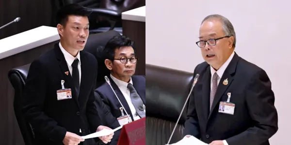 'ณัฐพงษ์' หัวหน้า ปชน. รับเสียดาย รัฐสภาไม่รับร่าง สสร.ของพรรคเพื่อไทย พร้อมขอบคุณช่วยดันเป็นร่างหลัก ด้าน 'ชูศักดิ์' เผยเหตุหนุนร่าง ปชน. เพราะไม่ปิดโอกาสประชาชนเข้ามาเป็น สสร. พร้อมส่งตัวแทนเข้าร่วม กมธ. ดันร่างรัฐธรรมนูญใหม่ให้สำเร็จ