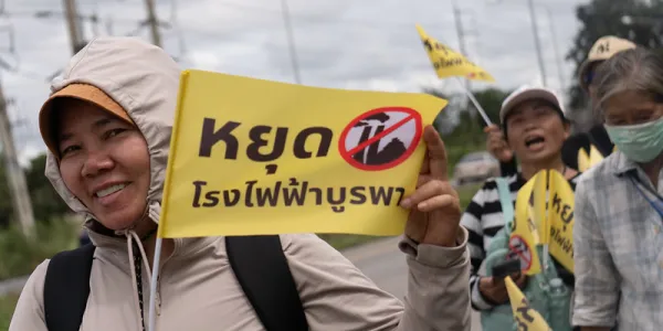 กลุ่มฉะเชิงเทรารีพาวเวอร์ รณรงค์หยุดโรงไฟฟ้าบูรพาพาวเวอร์ 