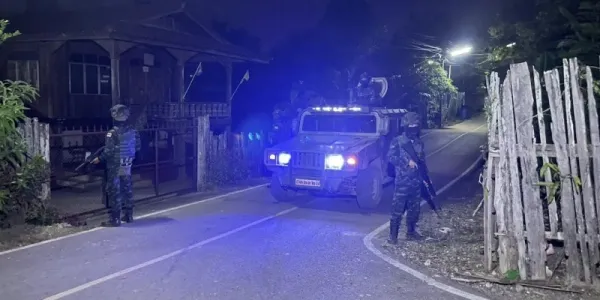 กองกำลังนเรศวร ลาดตระเวนเข้มชายแดน หลังกระสุนฝั่งพม่าข้ามมาตกฝั่งไทย