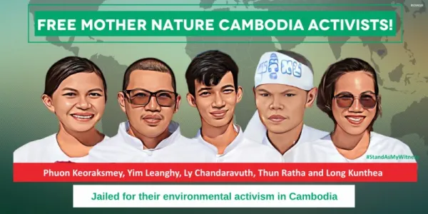CIVICUS เรียกร้องกัมพูชาปล่อยตัว 5 นักเคลื่อนไหวด้านสิ่งแวดล้อม
