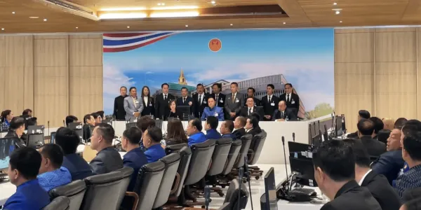 'อนุทิน' นำแถลงตั้งรัฐบาล ขอบคุณ 16 "ว่าที่พรรคร่วมฯ" ก่อนประชุมสภาโหวตหนุนนั่งนายกฯ