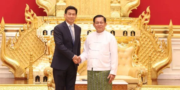 ‘ปานปรีย์’ เป็นตัวแทน รมว.ต่างประเทศ แสดงความยินดี ‘มินอ่องหล่าย’ 