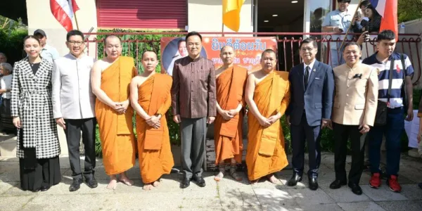 'อนุทิน' บอกคนไทยในปารีส รัฐบาลปกป้องแผ่นดิน ยึดประโยชน์ชาติ