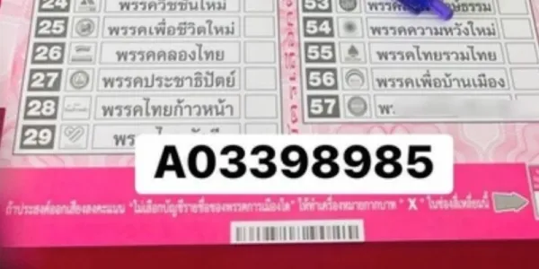 ศาล รธน. ไม่รับคำร้องยื่นฟ้อง กกต. จัดพิมพ์บาร์โค้ดบนบัตรเลือกตั้ง
